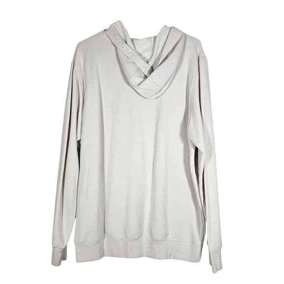 TravisMathew Mens Large Hoodie Sweatshirt Light Gray Modal & Cotton - Picture 3 of 10